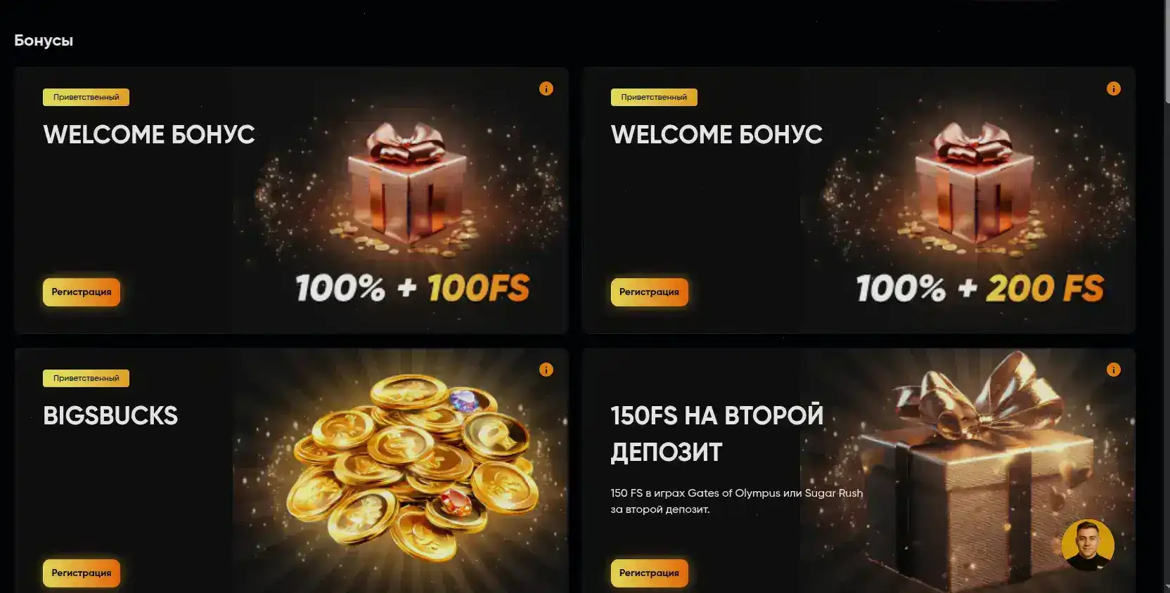Интерфейс игровых автоматов казино Гризли на экране